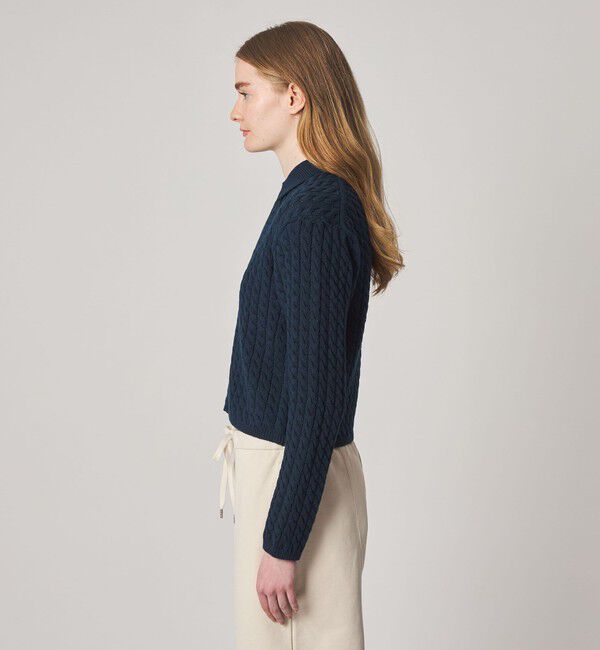 STEVEN ALAN「＜Steven Alan＞コットン ケーブル ジップ カーディガン」|カーディガン|