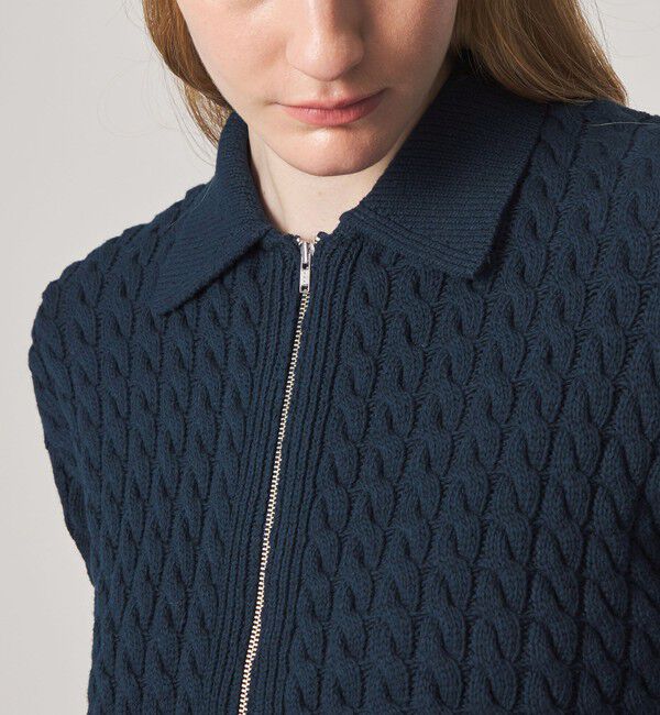 STEVEN ALAN「＜Steven Alan＞コットン ケーブル ジップ カーディガン」|カーディガン|
