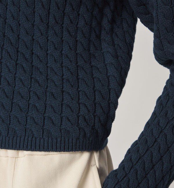 STEVEN ALAN「＜Steven Alan＞コットン ケーブル ジップ カーディガン」|カーディガン|