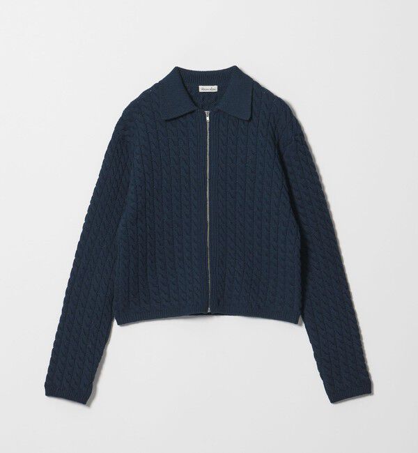 STEVEN ALAN「＜Steven Alan＞コットン ケーブル ジップ カーディガン」|カーディガン|