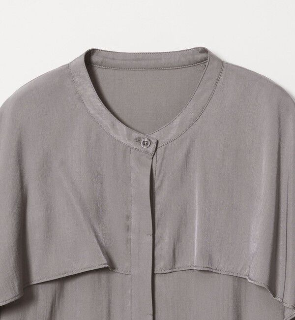 BEAUTY&YOUTH UNITED ARROWS「【WEB限定 Wardrobe DAILY MINIMAL】フリルレイヤーブラウス ウォッシャブル」|シャツ・ブラウス|