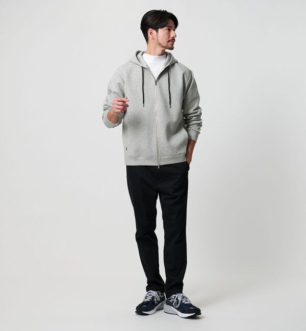 BEAUTY&YOUTH UNITED ARROWS「【WEB限定 WARDROBE SMART】ダブルニット ジップパーカー/セットアップ対応【抗菌・防臭】」|パーカー|