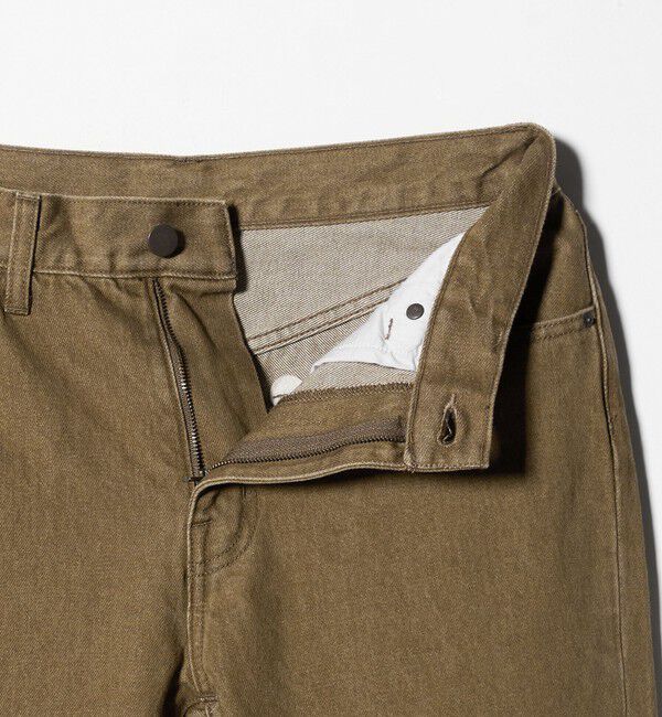 ATTISESSION「＜ATTISESSION＞スリム ストレート ブラウン デニム パンツ」|デニム|