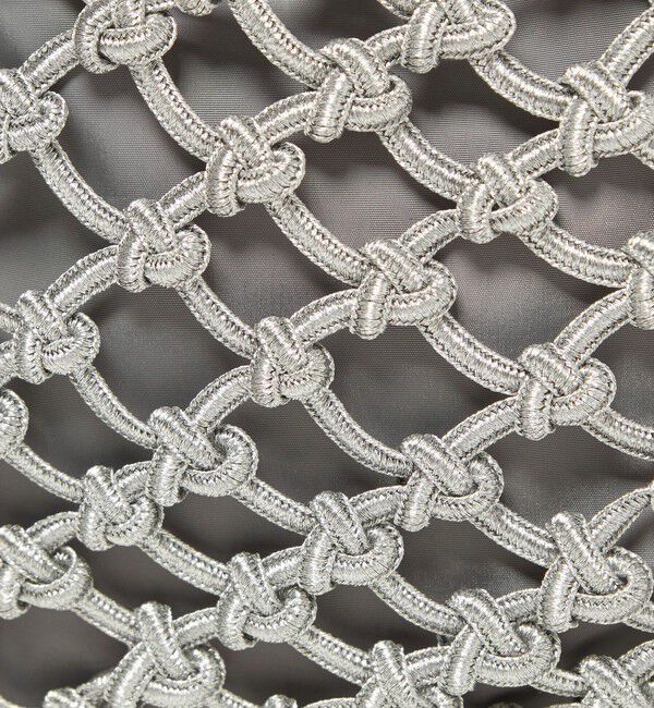 BEAUTY&YOUTH UNITED ARROWS「メタルコード ネット フリンジ ドロストバッグ」|かごバッグ|