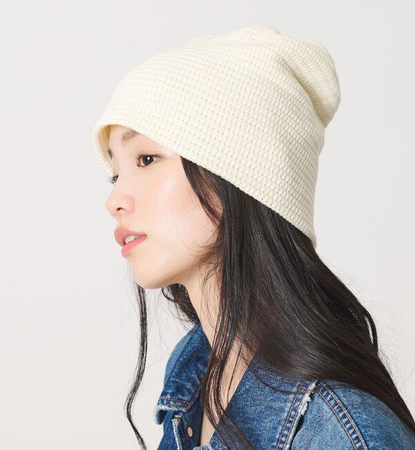 BEAUTY&YOUTH UNITED ARROWS「シンプル コットン ニットキャップ」|ニット帽|OFF WHITE