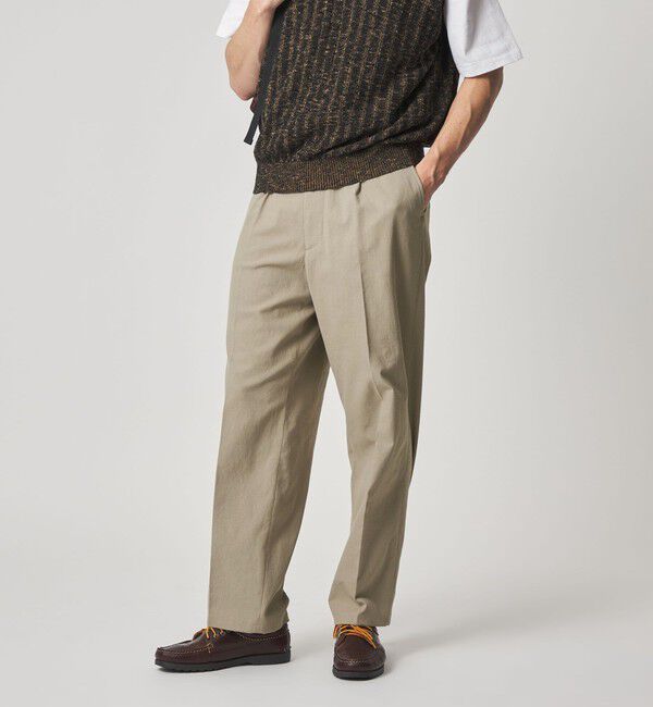 STEVEN ALAN「＜Steven Alan＞ TCL オックスフォード アウト ワンプリーツ スラックス」|スラックス|