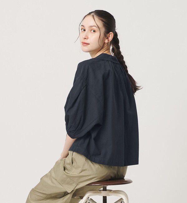 BEAUTY&YOUTH UNITED ARROWS「コットン麻 スキッパー チュニック ウォッシャブル」|チュニック|