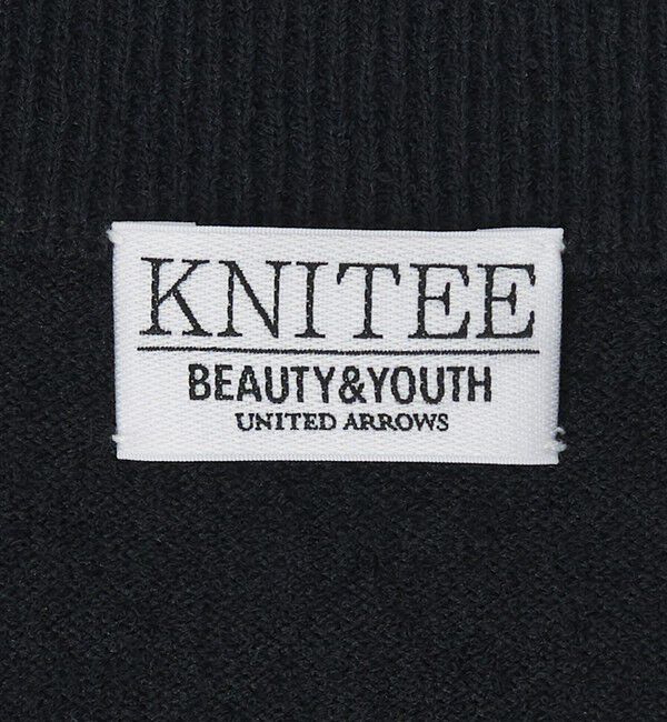 BEAUTY&YOUTH UNITED ARROWS「KNITEE クリンプコットン クルーネック ニット Tシャツ ウォッシャブル」|ニット・セーター|