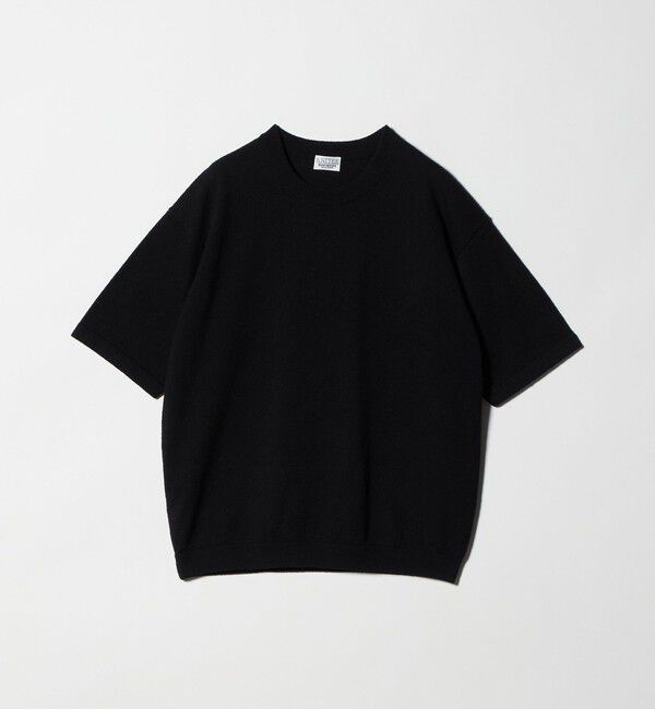 BEAUTY&YOUTH UNITED ARROWS「KNITEE クリンプコットン クルーネック ニット Tシャツ ウォッシャブル」|ニット・セーター|