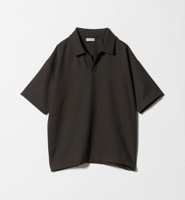 BEAUTY&YOUTH UNITED ARROWS「フュージョン ツイル スキッパー Tシャツ UVカット 透け防止 ストレッチ」|Tシャツ・カットソー|