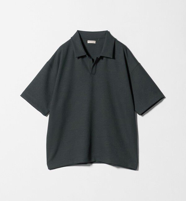 BEAUTY&YOUTH UNITED ARROWS「フュージョン ツイル スキッパー Tシャツ UVカット 透け防止 ストレッチ」|Tシャツ・カットソー|