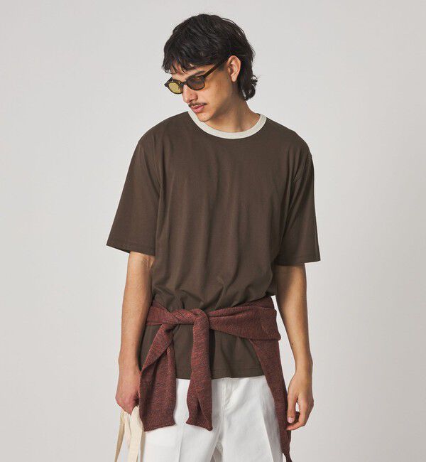 STEVEN ALAN「＜Steven Alan＞ リンガー クルーネック Tシャツ NARROW」|Tシャツ・カットソー|