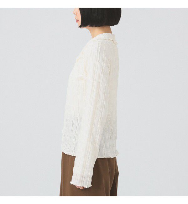 Ray BEAMS 「カット ジャカード ジップ シャツ」|シャツ・ブラウス|