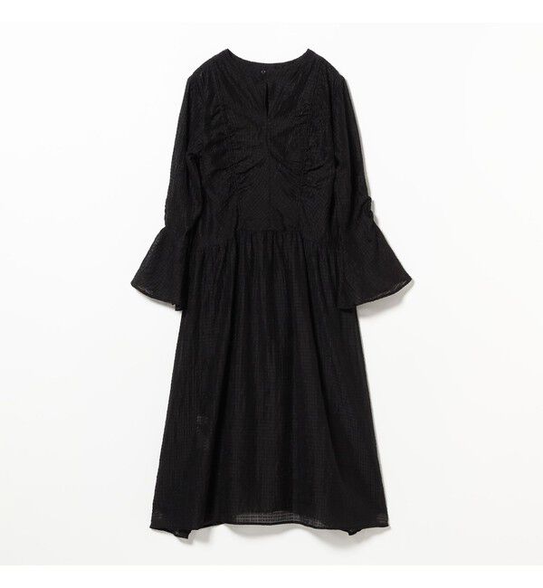 Ray BEAMS 「シアー ドロスト ギャザー ワンピース」|ワンピース|
