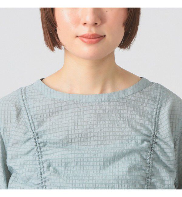 Ray BEAMS 「シアー ドロスト ギャザー ワンピース」|ワンピース|