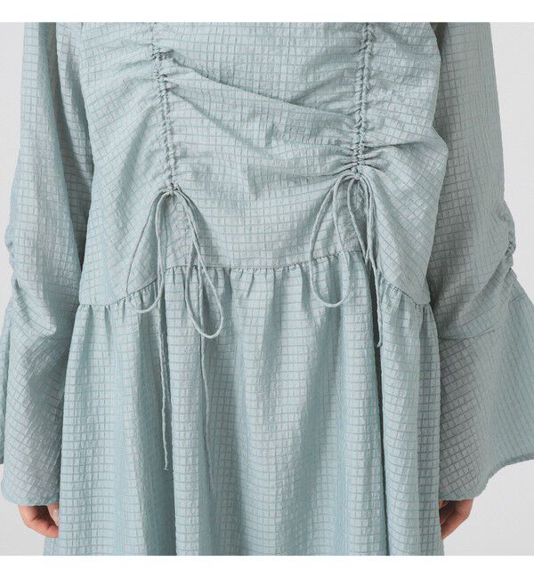 Ray BEAMS 「シアー ドロスト ギャザー ワンピース」|ワンピース|