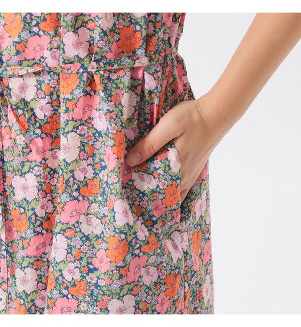 BEAMSBOY「リバティ ベルト ノースリーブ ワンピース」|ワンピース|