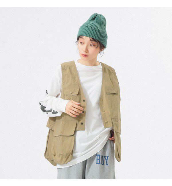 BEAMSBOY「ナイロン フィッシング ベスト」|ベスト・ジレ|BEIGE