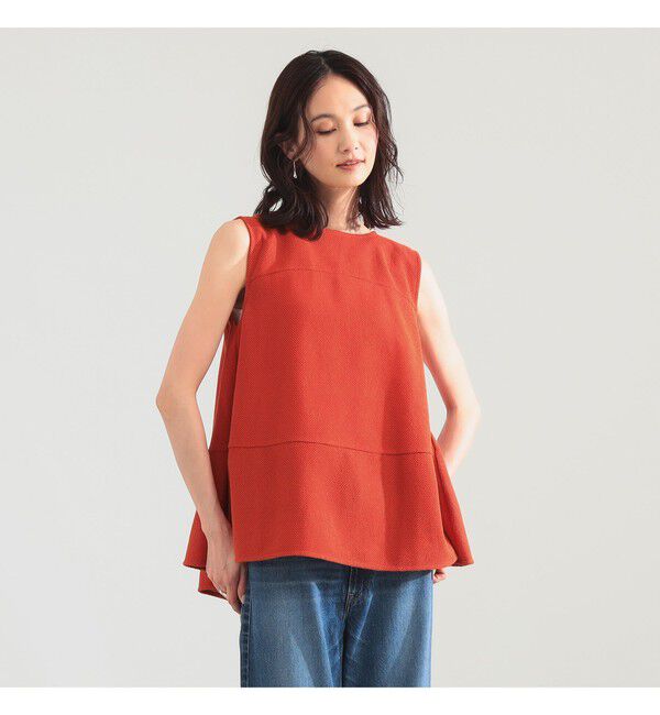 Demi-Luxe BEAMS 「ラッセルメッシュ ノースリーブ プルオーバー」|Tシャツ・カットソー|