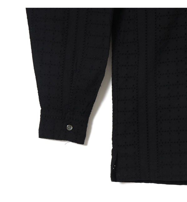 BEAMS「レース オープンカラーシャツ【リラックスフィット】」|シャツ・ブラウス|