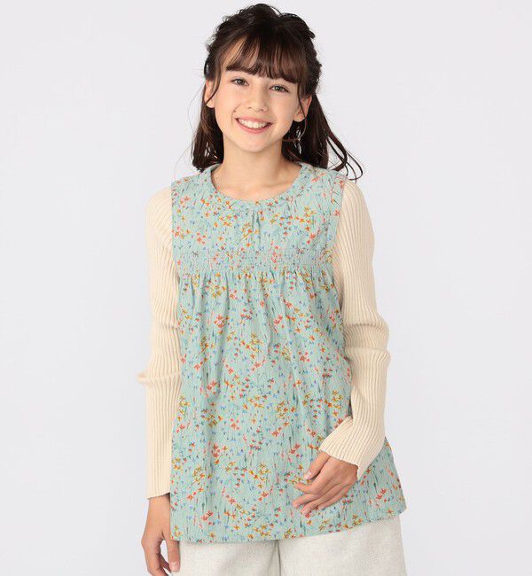 SHIPS KIDS「SHIPS KIDS:140～150cm / コーデュロイ リブ レイヤード トップス」|その他|