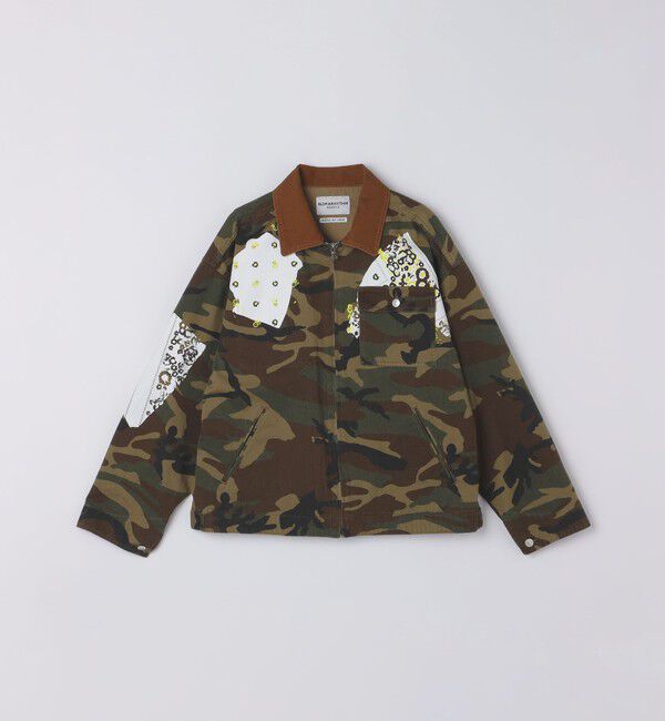 SHIPS「NOMARHYTHM TEXTILE: SIGN PRINT WORK JACKET」|ブルゾン・スタジャン|その他