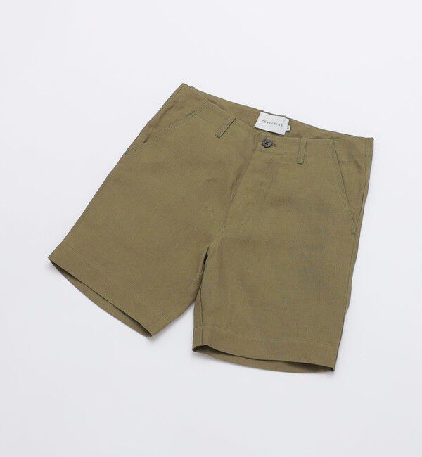 SHIPS「PEREGRINE: リネン ショートパンツ」|チノ|