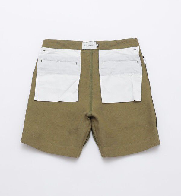 SHIPS「PEREGRINE: リネン ショートパンツ」|チノ|