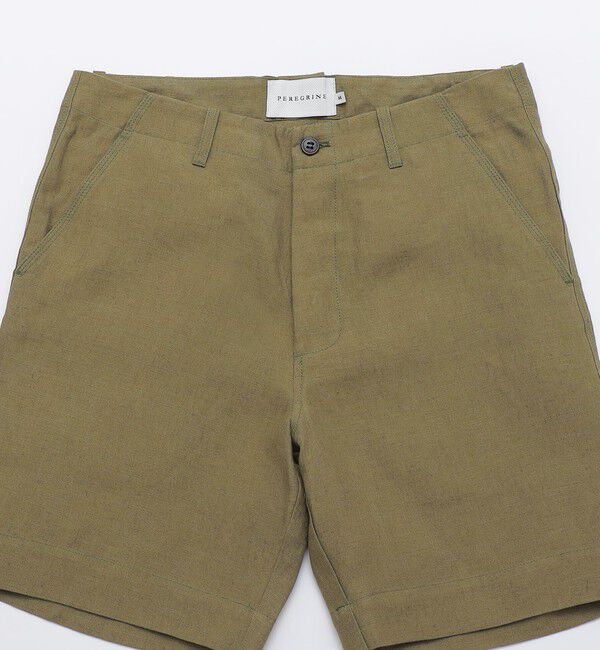 SHIPS「PEREGRINE: リネン ショートパンツ」|チノ|
