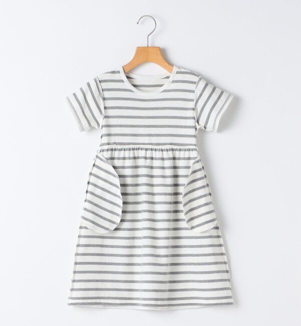 SHIPS KIDS「SHIPS KIDS:100～130cm / ボーダー フリル ワンピース」|ワンピース|