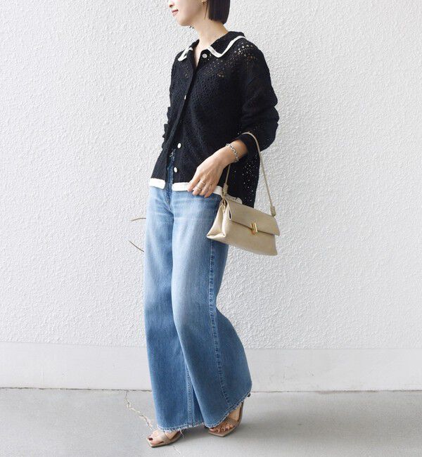 SHIPS for women「【WEB限定】〈手洗い可能〉クロシェ ニット カーディガン」|カーディガン|