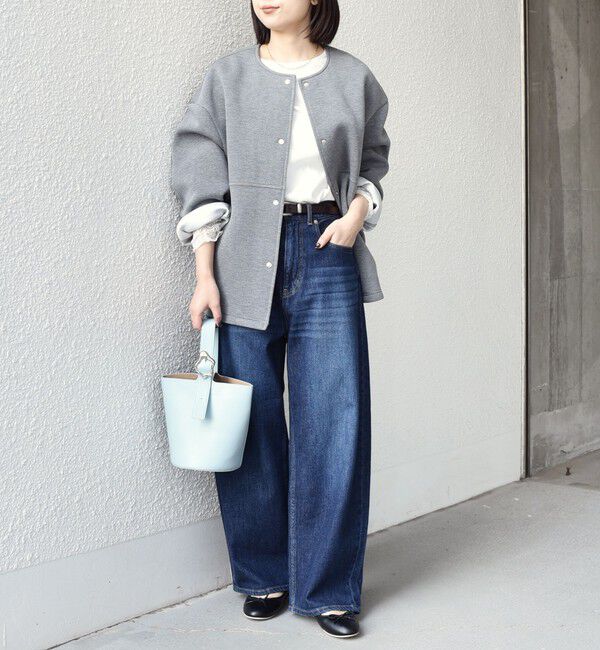 SHIPS Colors 「SHIPS Colors:〈手洗い可能〉ダンボール ノーカラー コート」|ノーカラーコート|