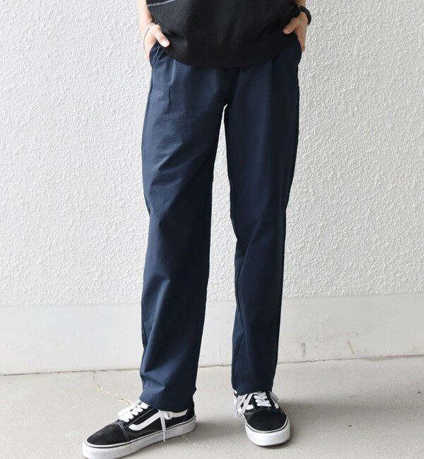 SHIPS any「【WEB限定】SHIPS any:〈ストレッチ〉ドライタッチ サッカー リラックス イージーパンツ◇」|その他|ネイビー