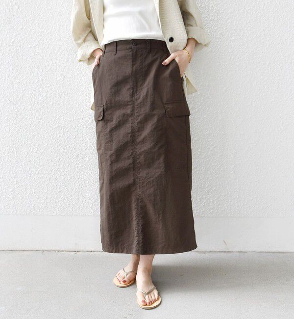 SHIPS for women「《予約》【SHIPS別注】GUNG HO:〈洗濯機可能〉SLD カーゴ スカート」|スカート|