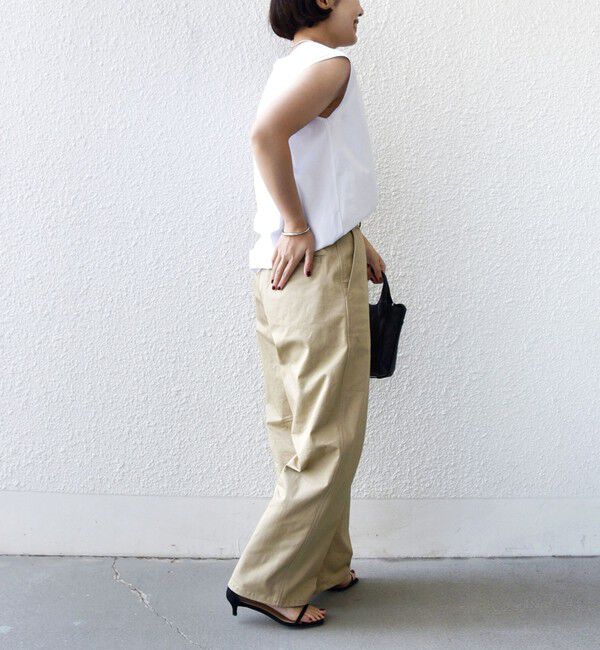 SHIPS for women「《予約》〈洗濯機可能〉メルティ コットン プリント ロゴ フレンチスリーブ TEE」|Tシャツ・カットソー|