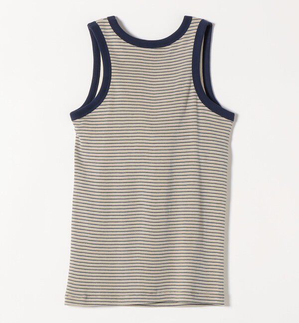 SHIPS any「Healthknit:〈洗濯機可能〉カップ付き リブ ボーダー タンクトップ」|インナー|