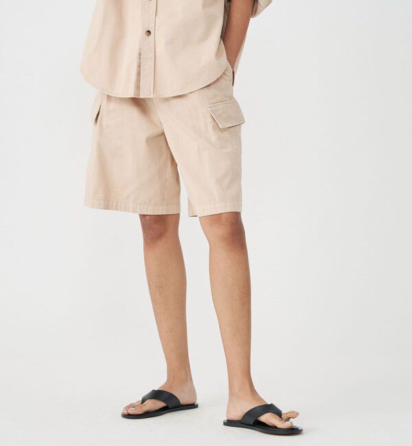 MACPHEE「ソフトコットンサテン タックハーフパンツ」|その他|