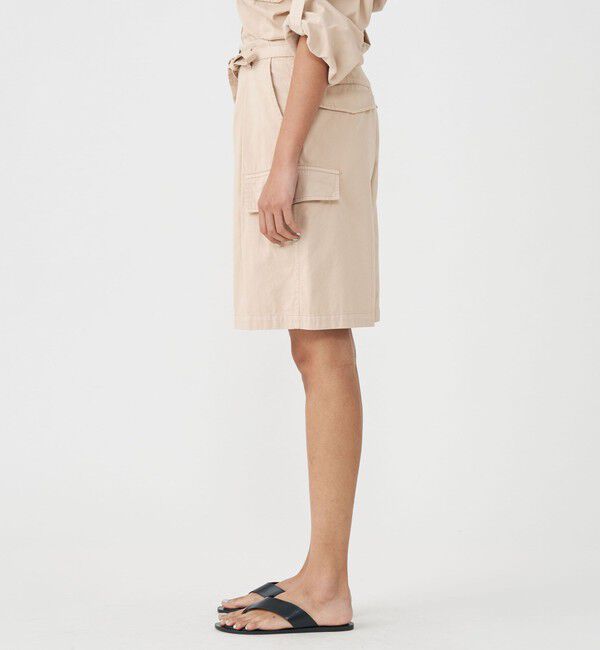 MACPHEE「ソフトコットンサテン タックハーフパンツ」|その他|