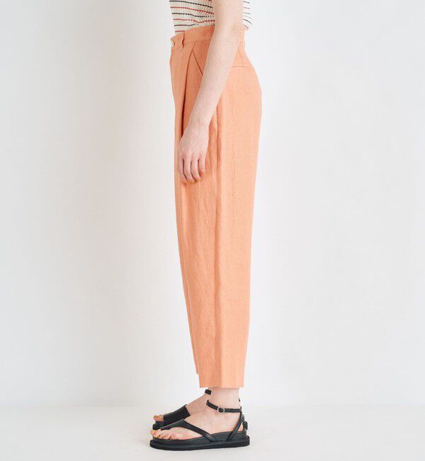 MACPHEE「 ヘンプツイル タックテーパードパンツ」|その他|