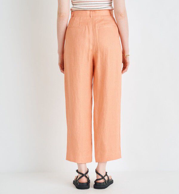 MACPHEE「 ヘンプツイル タックテーパードパンツ」|その他|