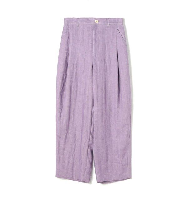 MACPHEE「 ヘンプツイル タックテーパードパンツ」|その他|73 ライトパープル