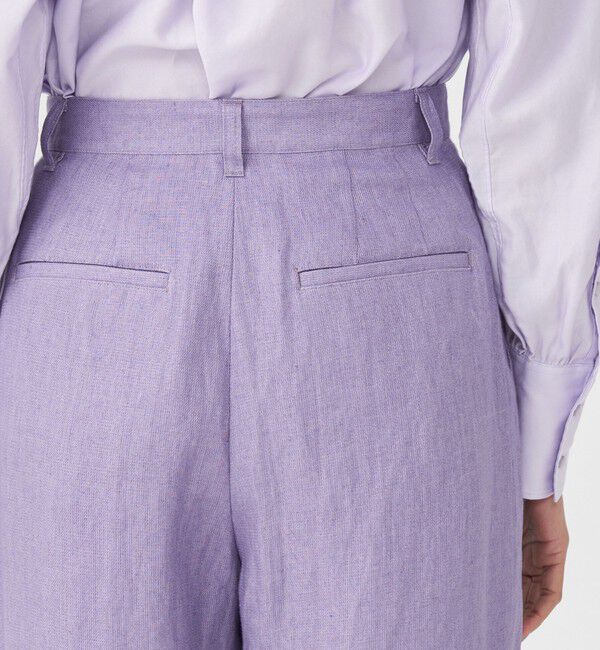 MACPHEE「 ヘンプツイル タックテーパードパンツ」|その他|