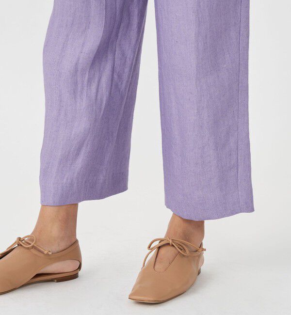 MACPHEE「 ヘンプツイル タックテーパードパンツ」|その他|