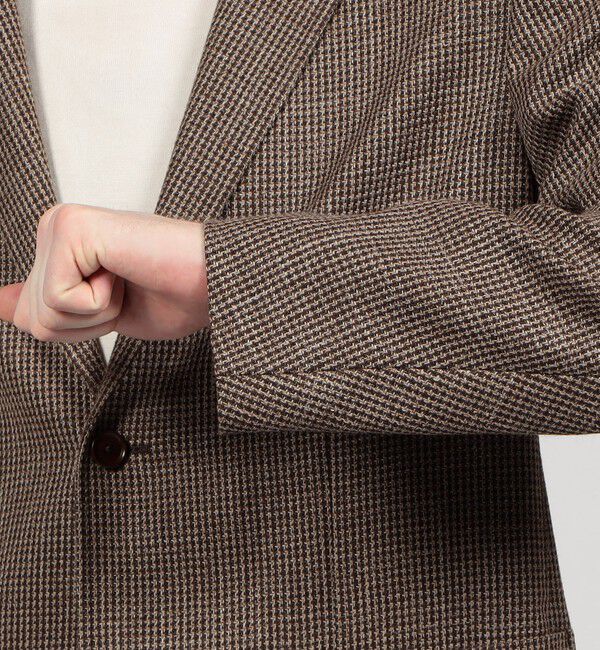 TOMORROWLAND MENS「ファンシーツイード シングルブレステッド2Bジャケット」|テーラードジャケット|