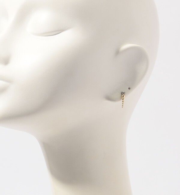 TOMORROWLAND GOODS「PLOW Grain Conch Shell ダイヤピアス」|ピアス|