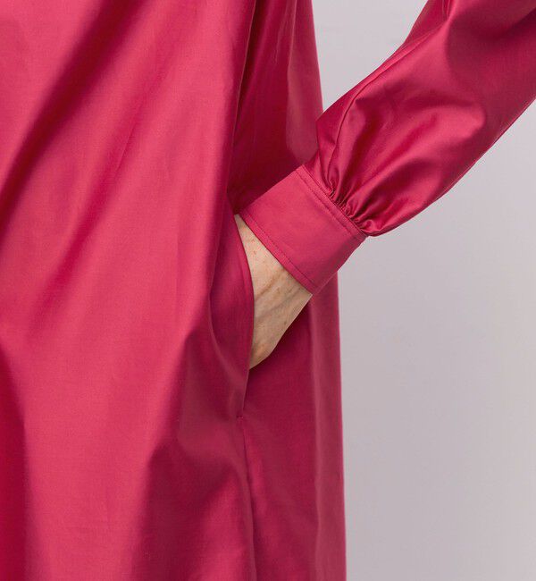 BACCA「コットンバックサテン ボリュームスリーブワンピース」|ワンピース|