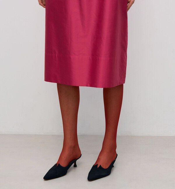 BACCA「コットンバックサテン ボリュームスリーブワンピース」|ワンピース|