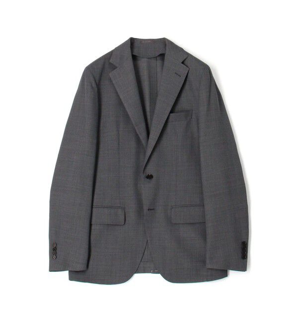 TOMORROWLAND MENS「Super120'sウールポリエステル ホップサック シングルブレステッド2Bジャケット」|テーラードジャケット|17 チャコールグレー