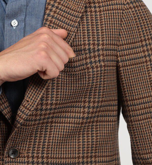 TOMORROWLAND MENS「ウールコットン シングルブレステッド3Bジャケット SONDRIO」|テーラードジャケット|