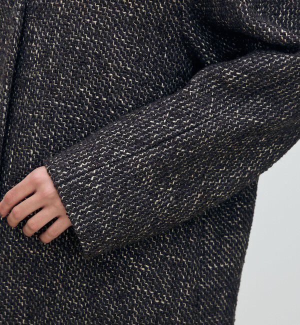 TOMORROWLAND collection「ブークレー Vカラードルマンスリーブコート」|ノーカラーコート|